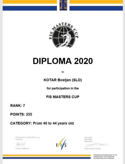 Diploma FIS BK 2020